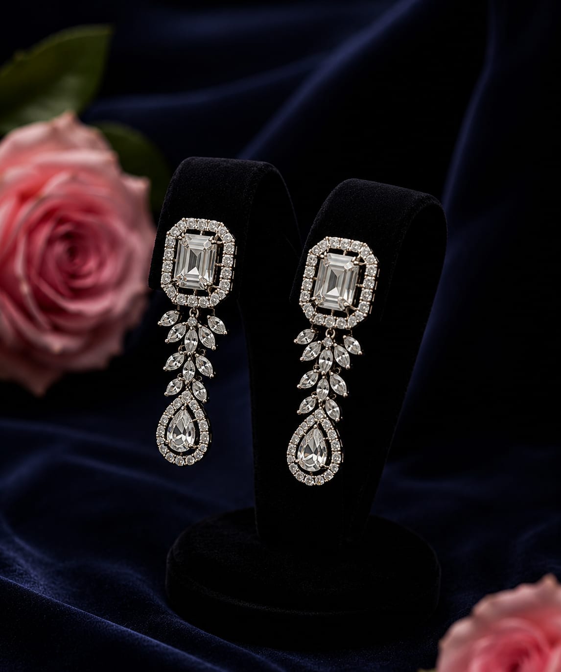 Elegant Teardrop Necklace & Earring Set