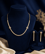 Classic Gold Beaded Necklace Set