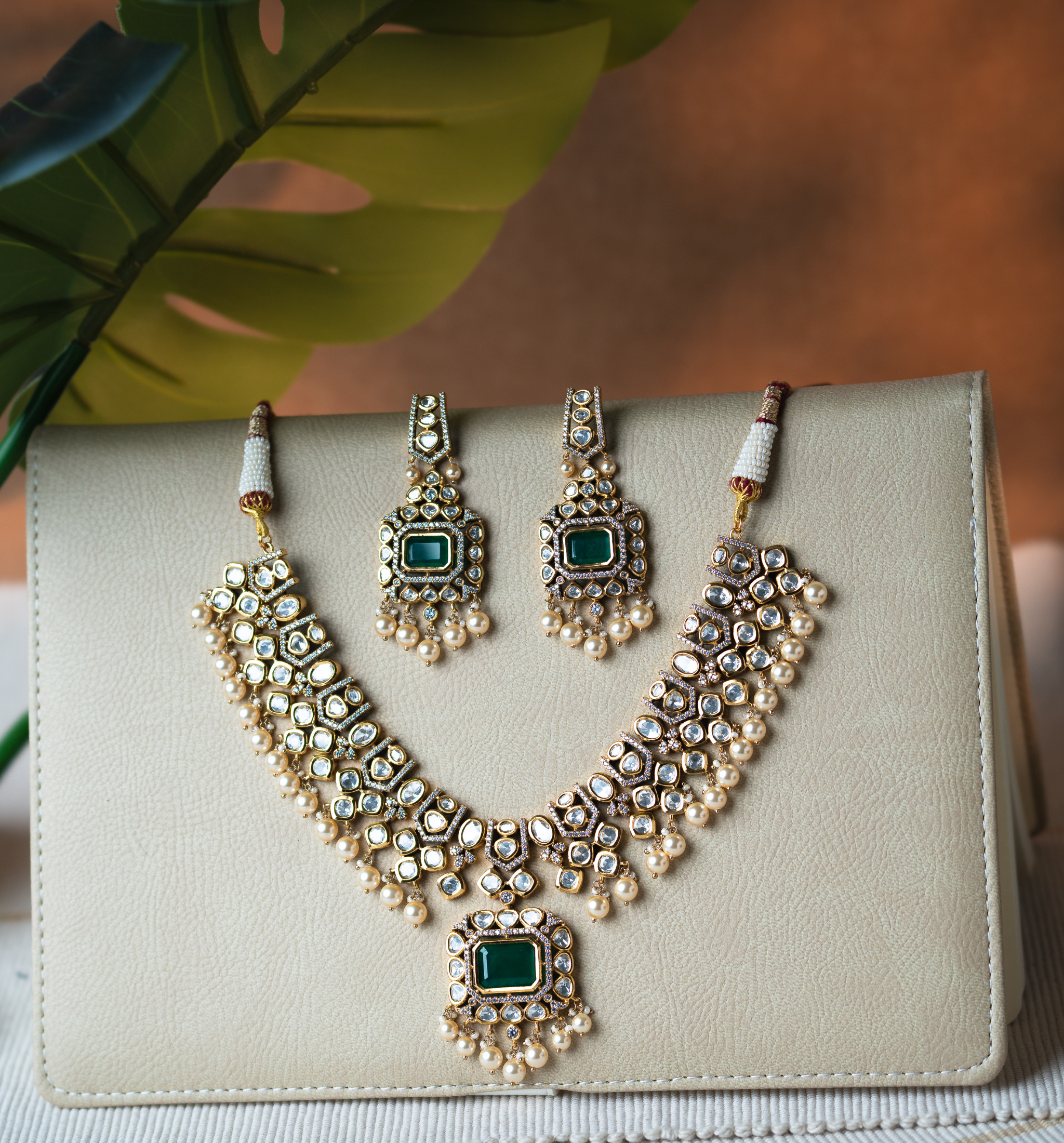 Victorian Kundan Doublet Necklace Set