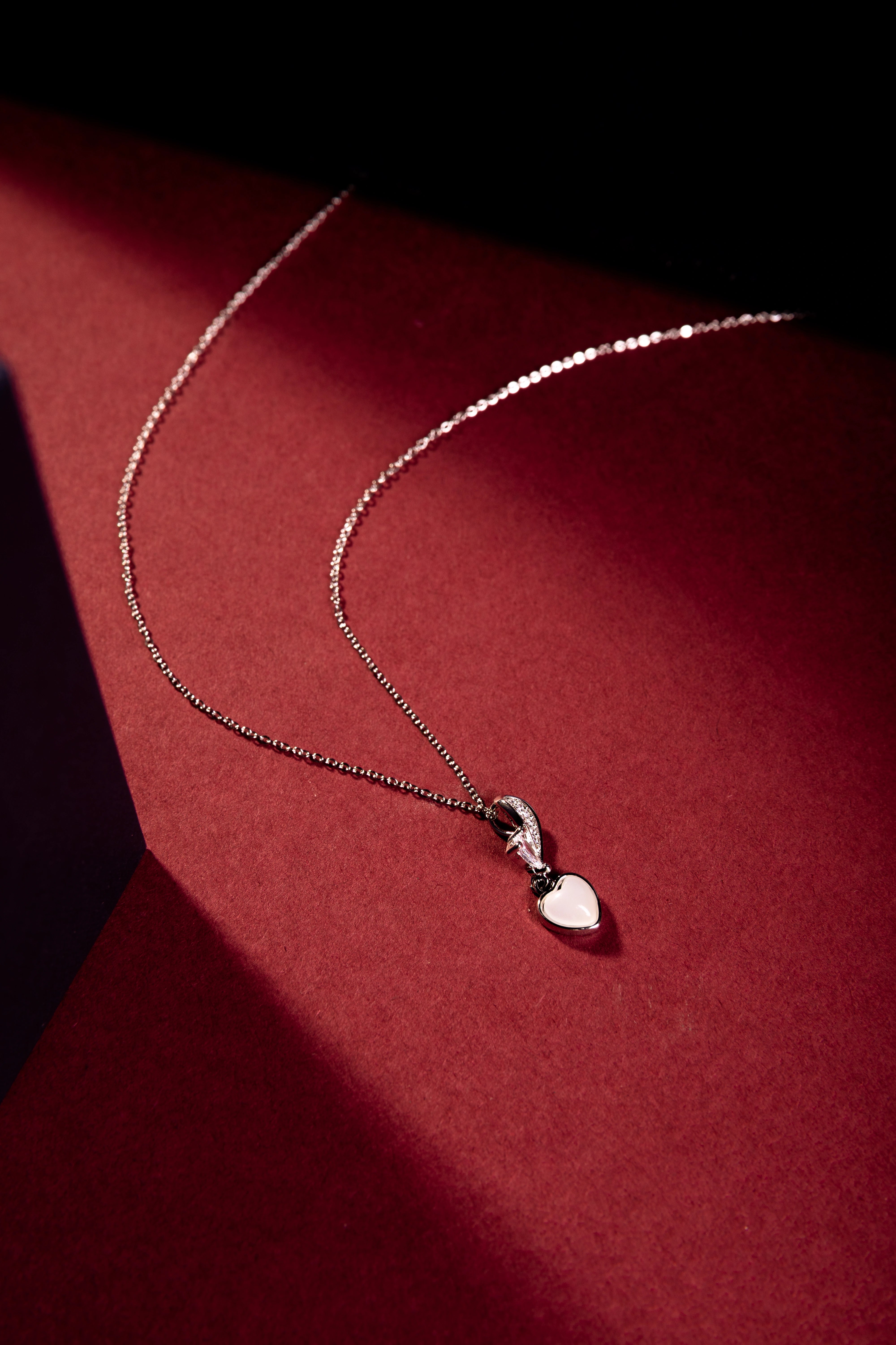 Blush Heart Charm Pendant | Premium Lightweight Daily Wear | Anti-Tarnish Finish