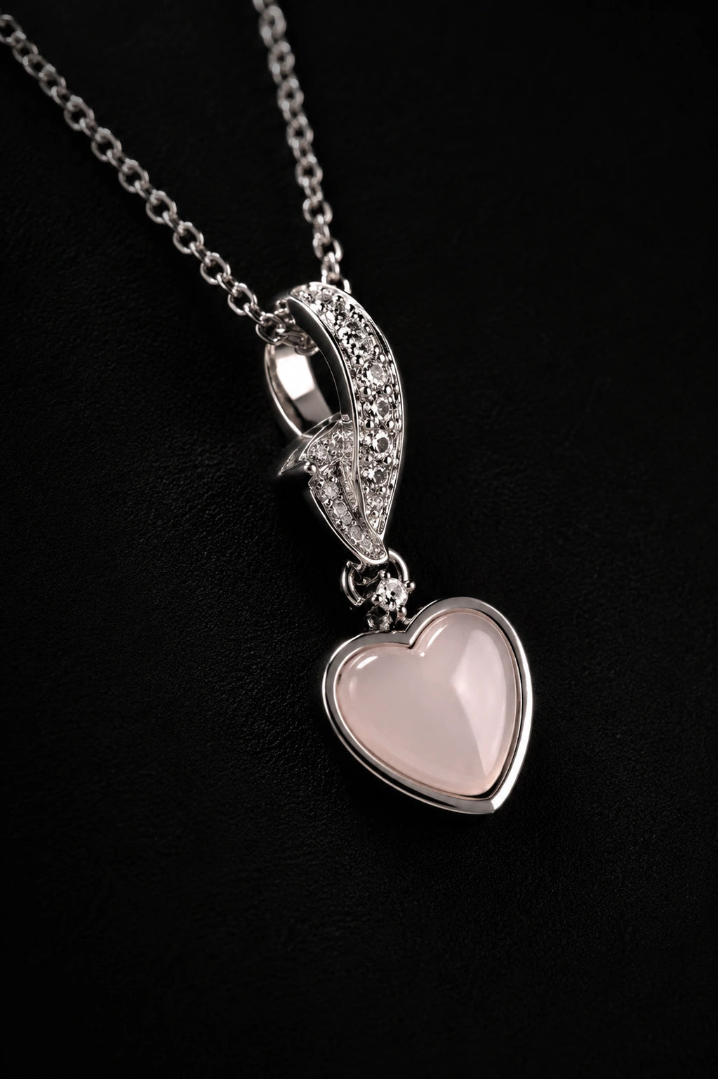 Blush Heart Charm Pendant | Premium Lightweight Daily Wear | Anti-Tarnish Finish