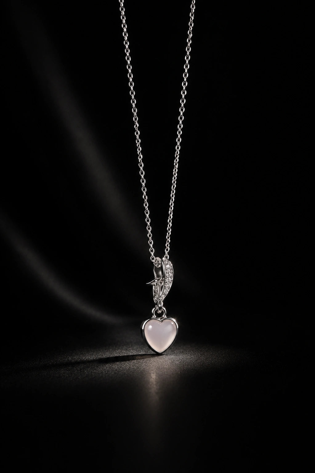 Blush Heart Charm Pendant | Premium Lightweight Daily Wear | Anti-Tarnish Finish