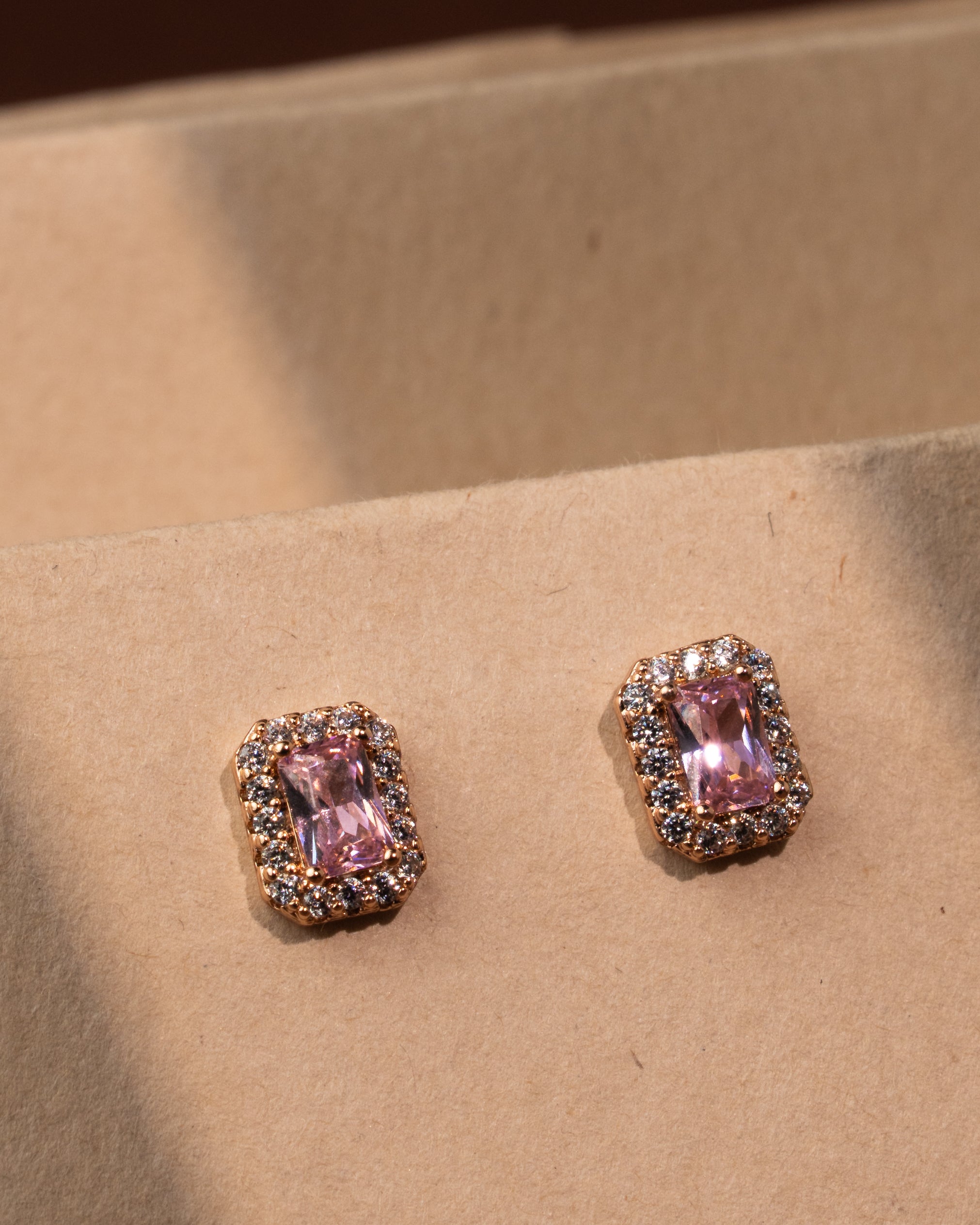 Pink Elegance Stud Earrings