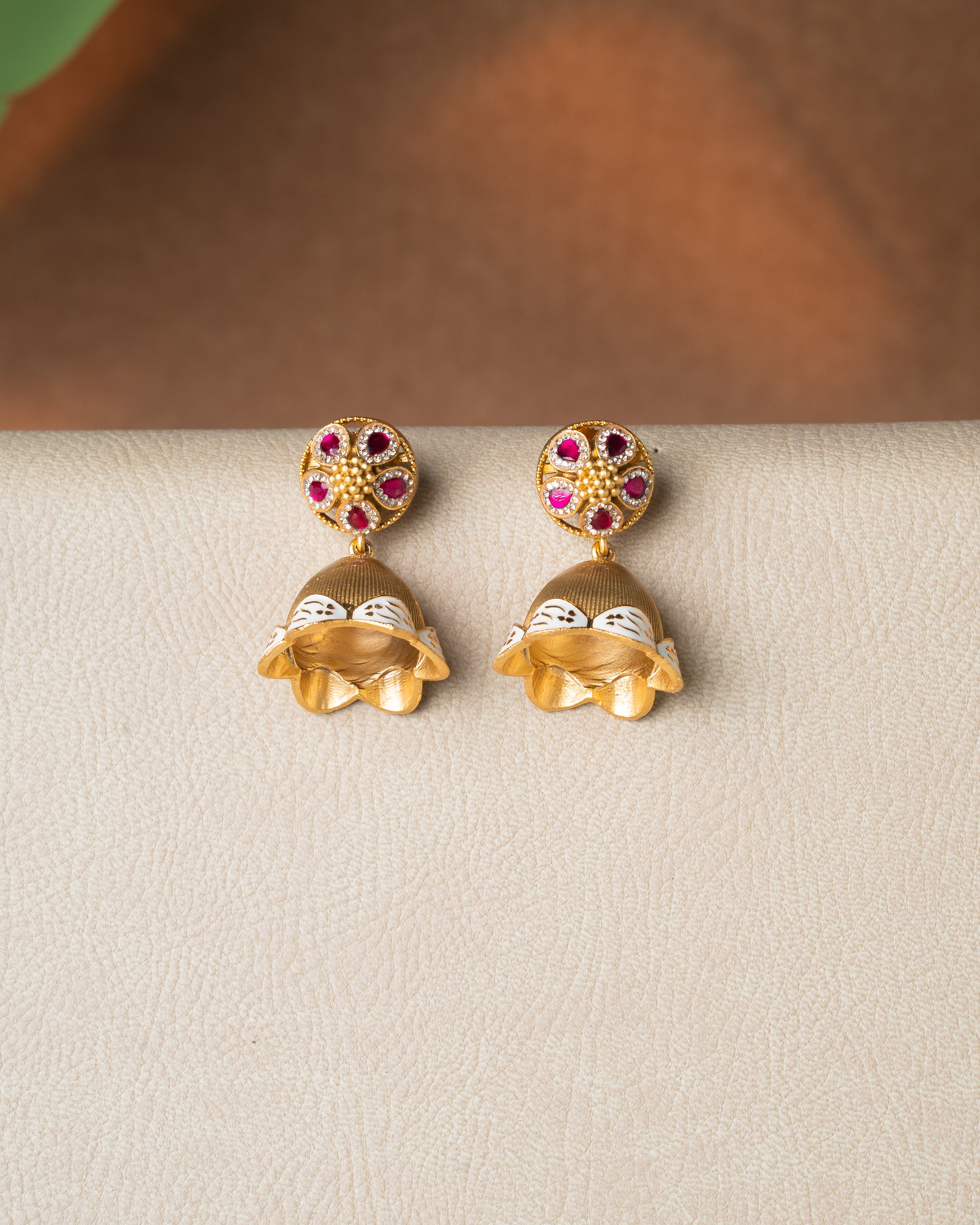 Victorian Kundan Ruby Necklace Set