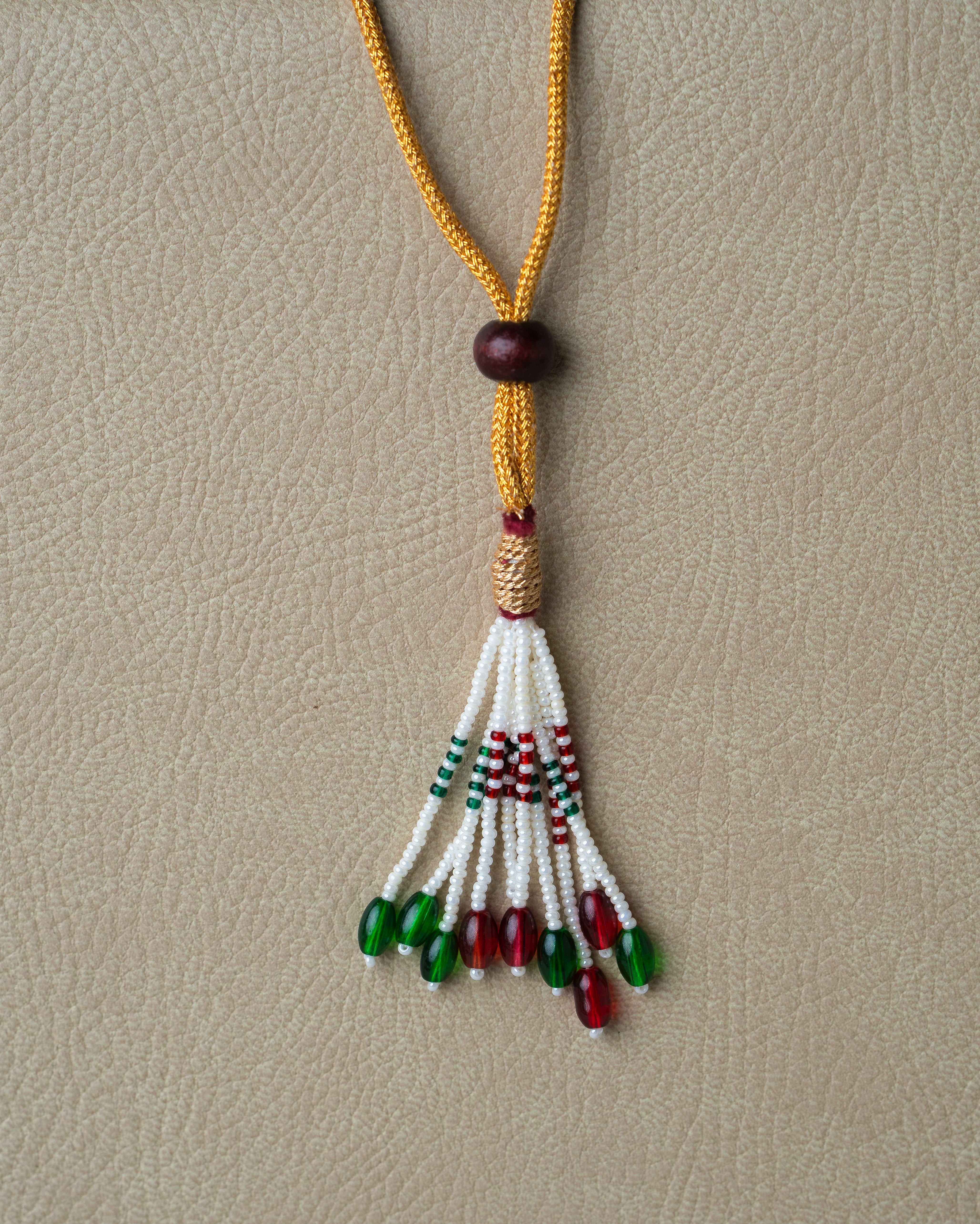 Kundan Emerald Drop Necklace Set