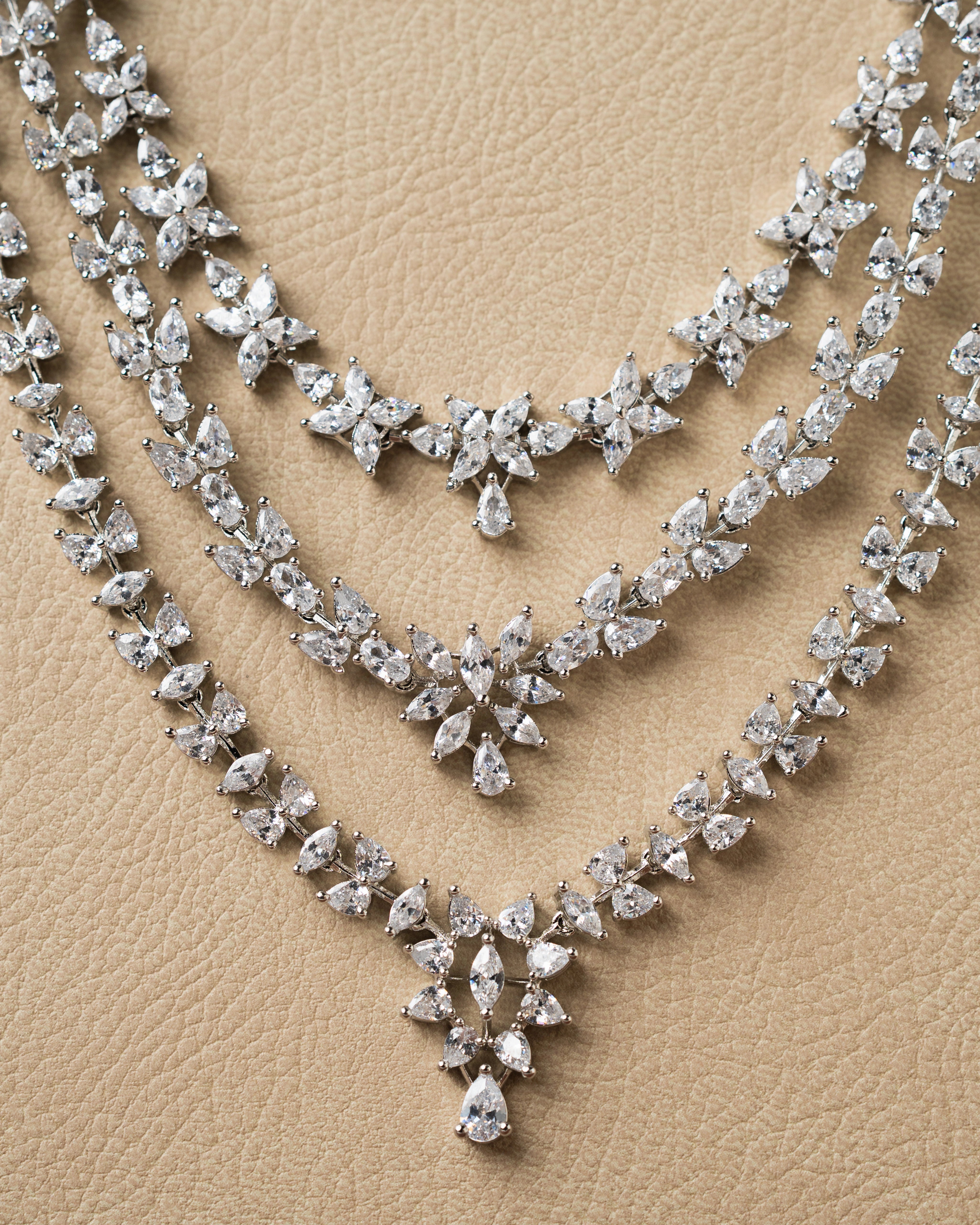 Layered Shine Set - American Diamonds