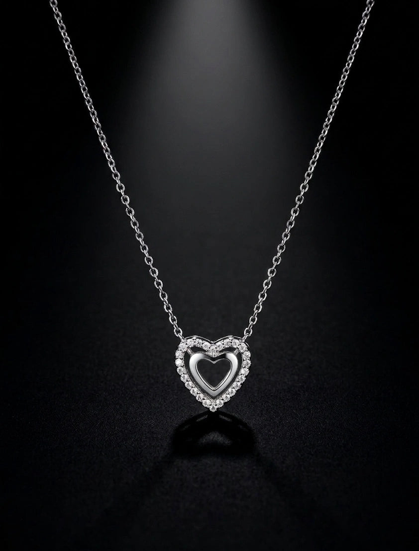 Forever Love Double Heart Pendant | Elegant Everyday Wear | Premium Anti-Tarnish Finish