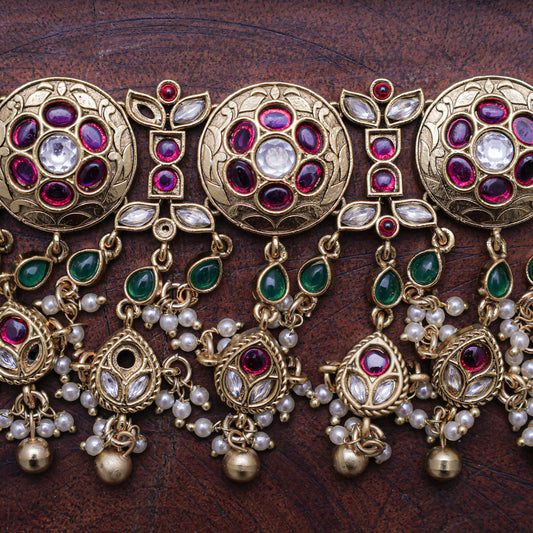 KUNDAN NECKLACE SET ACS359ZV