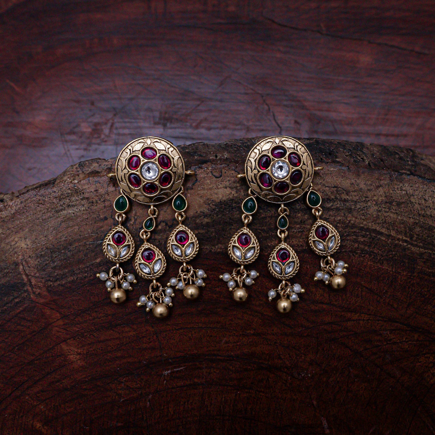 KUNDAN NECKLACE SET ACS359ZV
