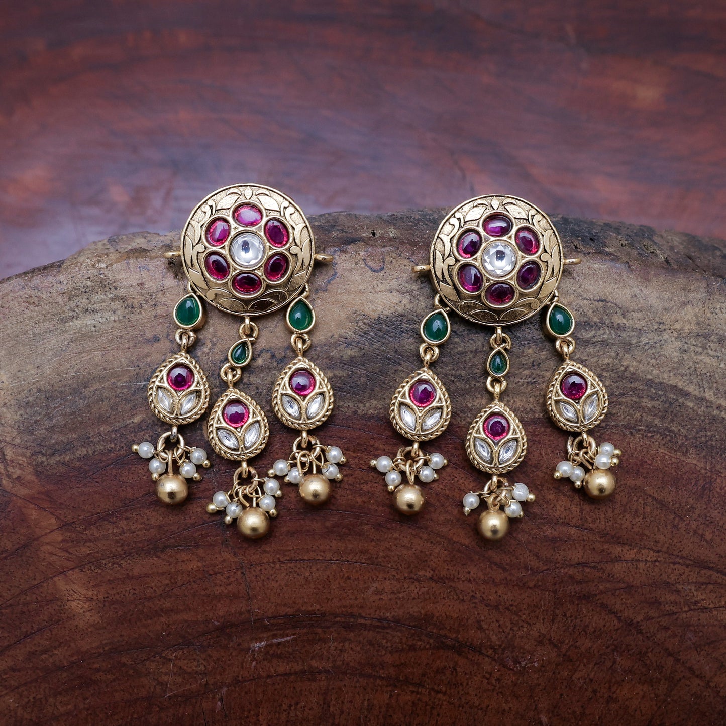 KUNDAN NECKLACE SET ACS359ZV