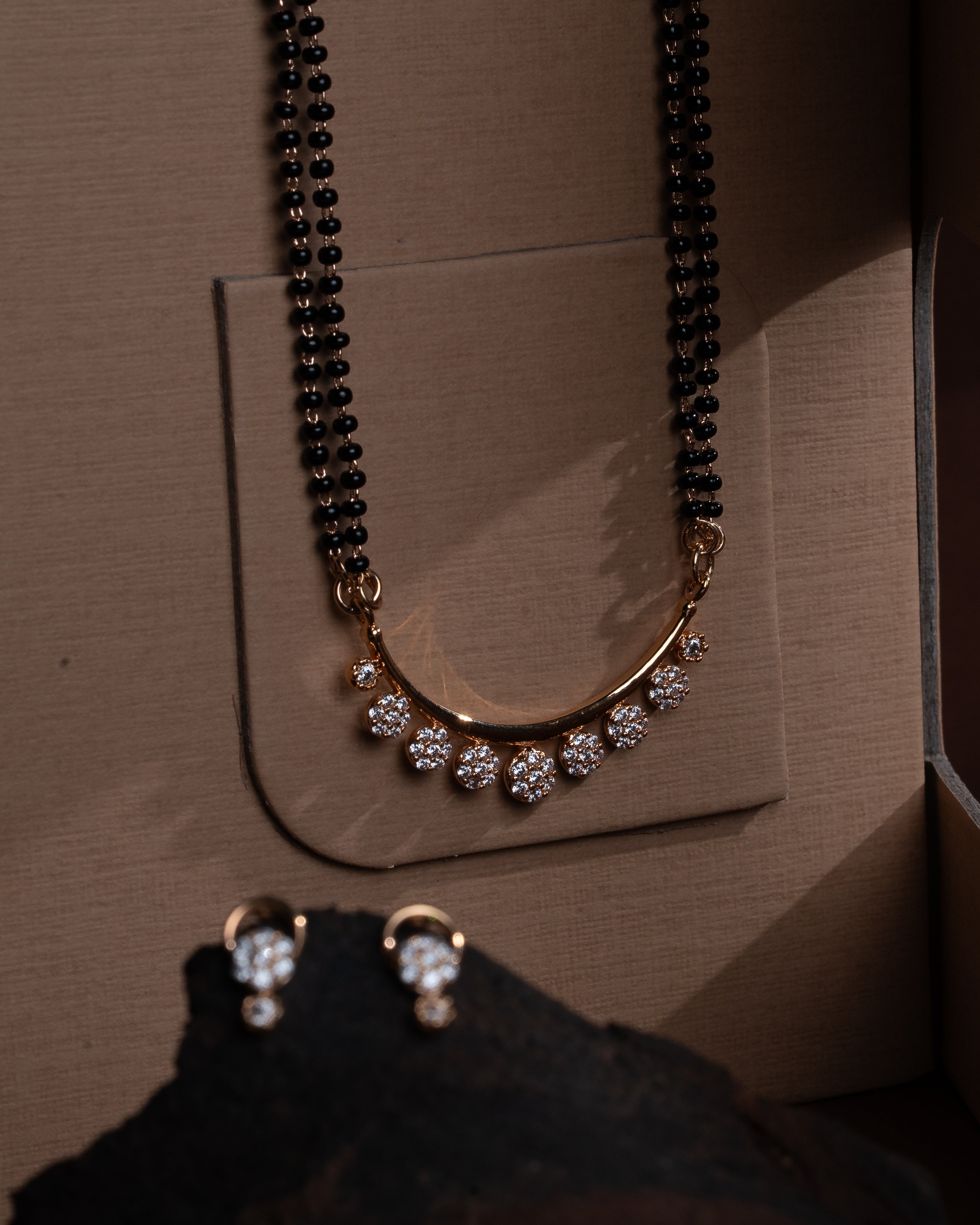 zircon ad mangalsutra set