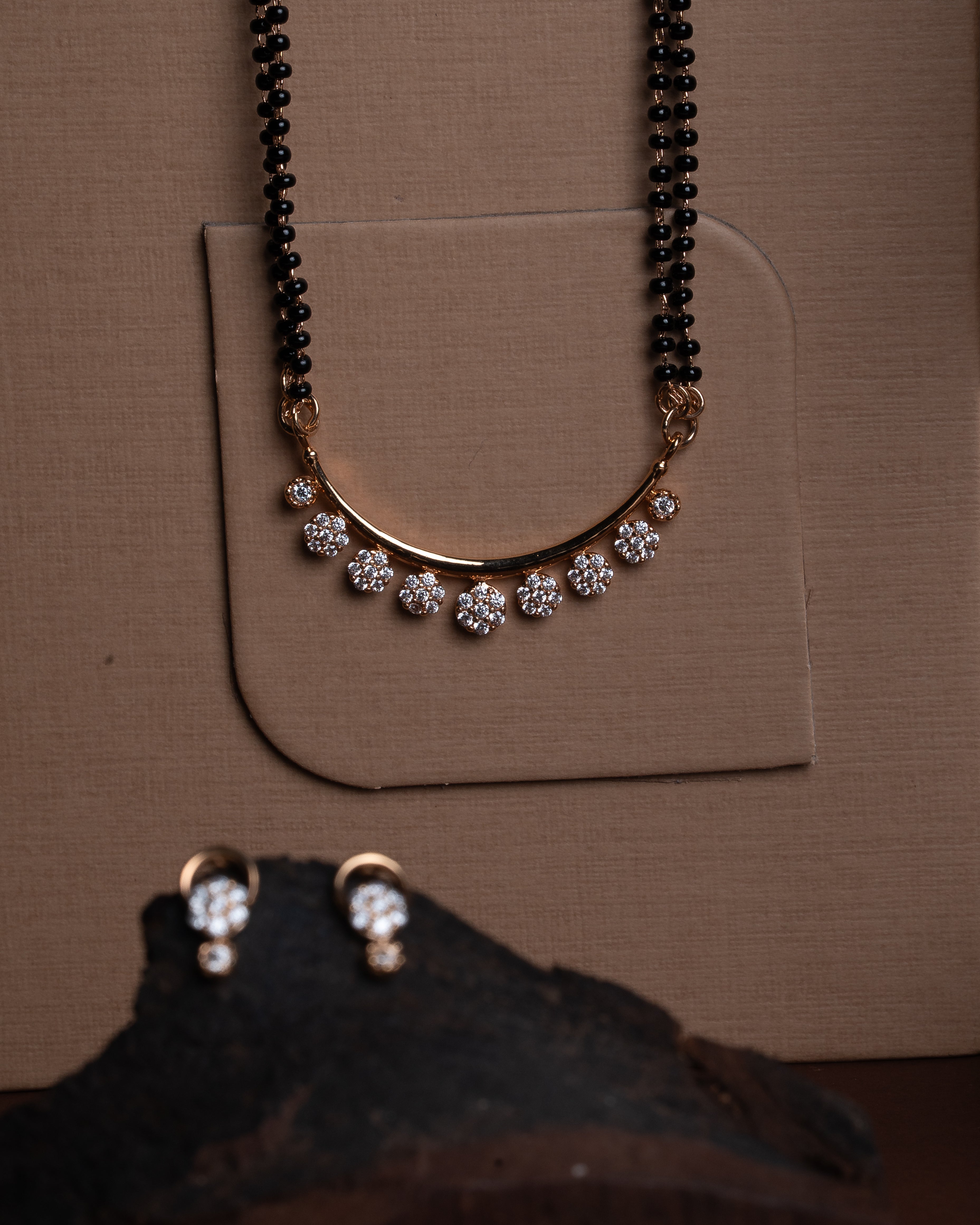 zircon ad mangalsutra set