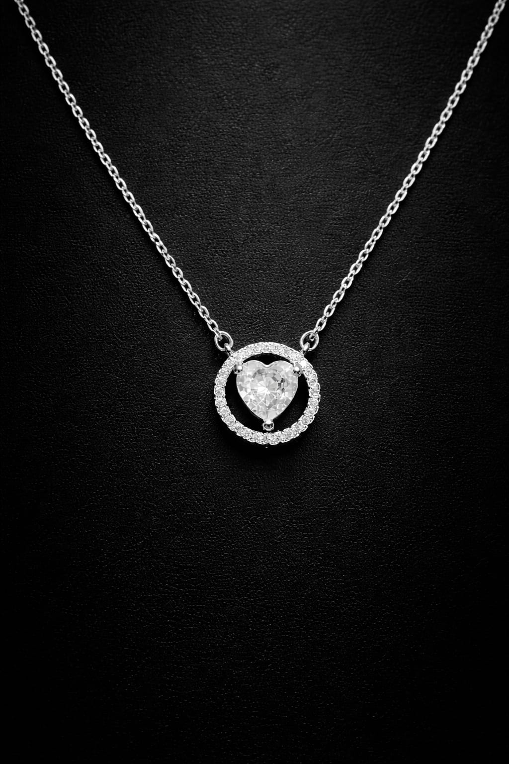 Forever Love Halo Pendant - Minimal Daily Wear Necklace for Women
