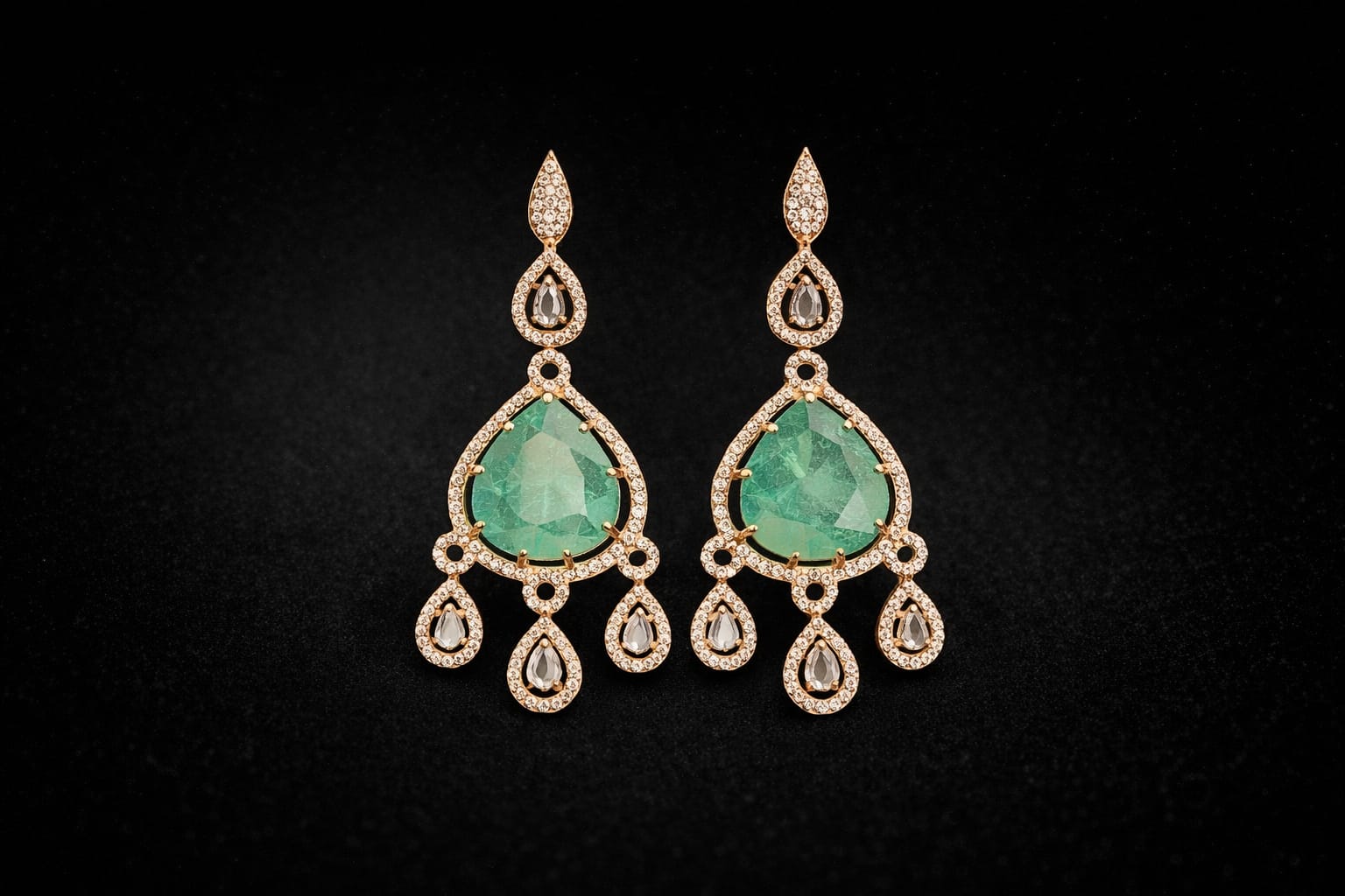 Luxury Zircon Drop Dangler Earrings