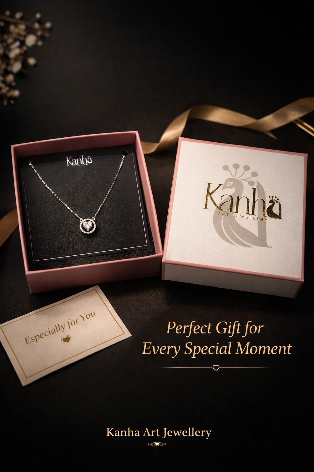 Forever Love Halo Pendant - Minimal Daily Wear Necklace for Women