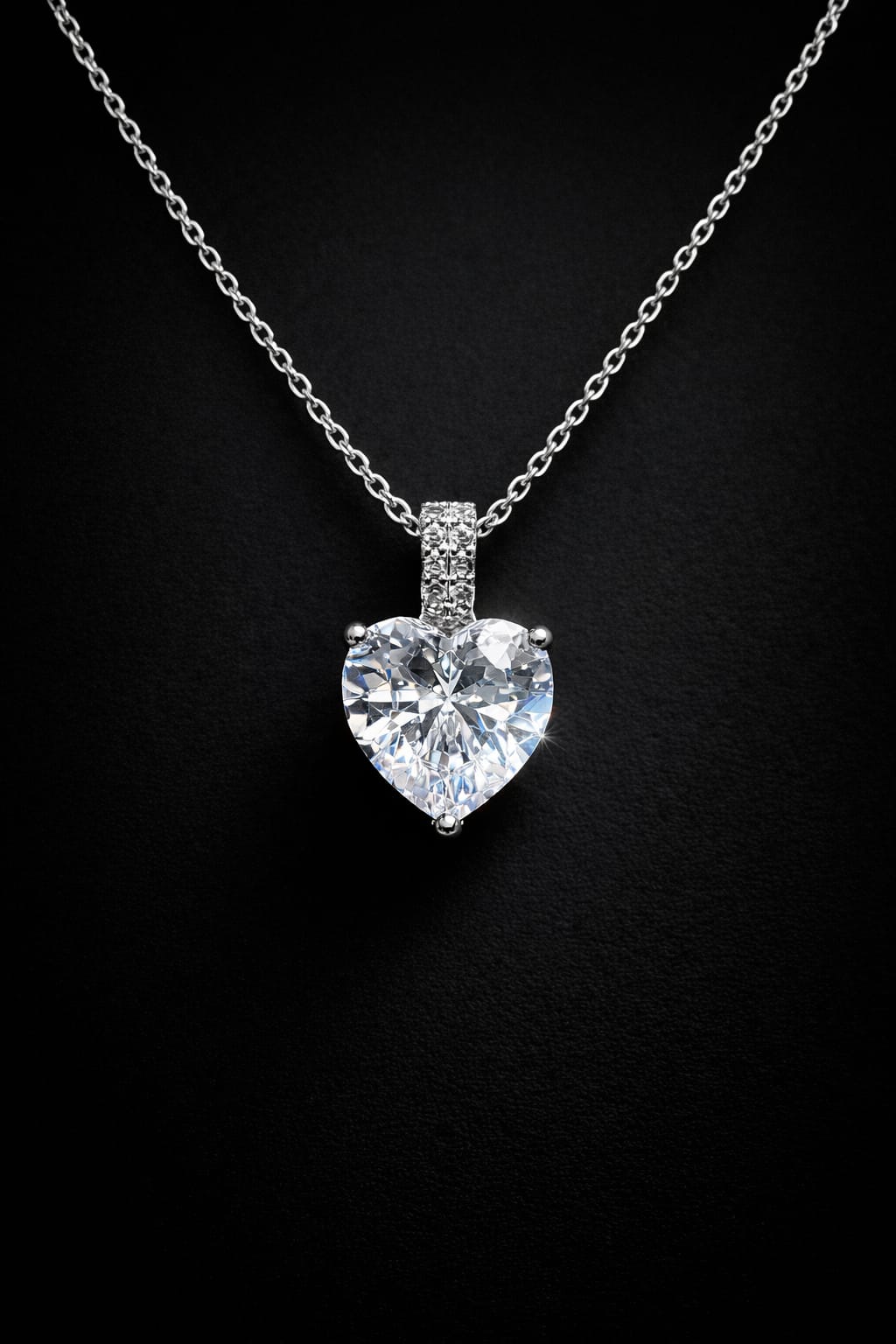 Kanha Classic Heart Spark Pendant Necklace | Premium Lightweight Daily Wear | Anti-Tarnish Finish